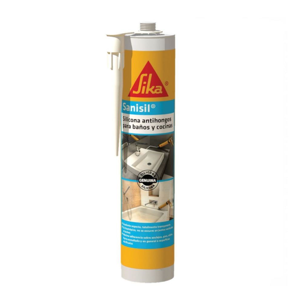 Silicona para Baños Y Cocinas Sanisil 280Ml Sika