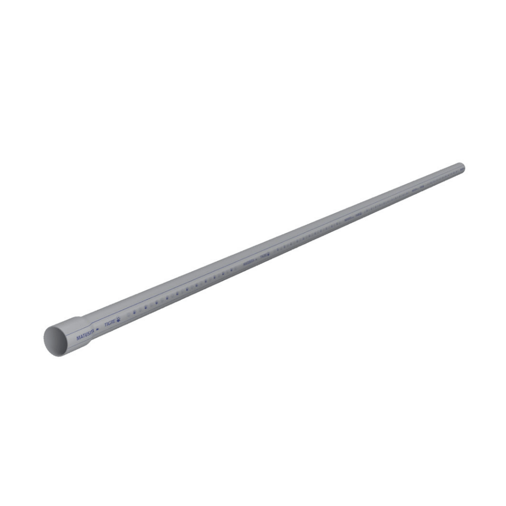 Tubo Luz Sel 3/4" X 3M Pvc Matusita Gris